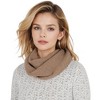 Anna-Kaci Solid Color Knitted Scarf Winter Neck Warm Wrap Stylish Cold Weather Accessory for Women - 2 of 4