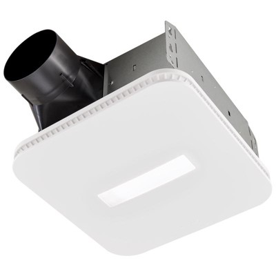 Broan-NuTone AER80LK Roomside 80 CFM 0.7 Sones Bathroom Exhaust Fan with Light