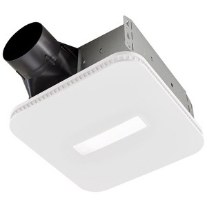 Broan-NuTone AER80LK Roomside 80 CFM 0.7 Sones Bathroom Exhaust Fan with Light - 1 of 1