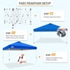 EAGLE PEAK Pop Up Canopy Tent with Wheeled Carry Bag, 12x12 ft, 144sqft of Shade - 4 of 4