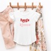The Juniper Shop Hugs And Kisses Toddler Flutter Sleeve Tee - 2 of 3