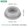 Unique Bargains Rubber Corrosion-Resistant Silicone Snap-in Locking Hole Plugs Gray - 3 of 4