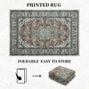 WhizMax Area Rug Vintage Medallion Rugs Stain & Water Resistant Washable Throw carpet for Living Room Bedroom - 2 of 4