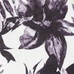 black white island floral