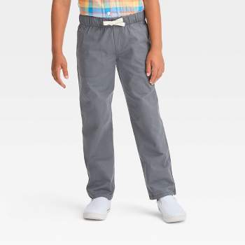 Boys' Stretch Straight Fit Woven Pull-On Pants - Cat & Jack™