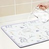 REGALWOVEN Diatomaceous Stone Dish Drying Mat, Floral Quick Dry Dish Drying Mats for Kitchen Counter, Dishes, Cups, and Utensils - 3 of 4