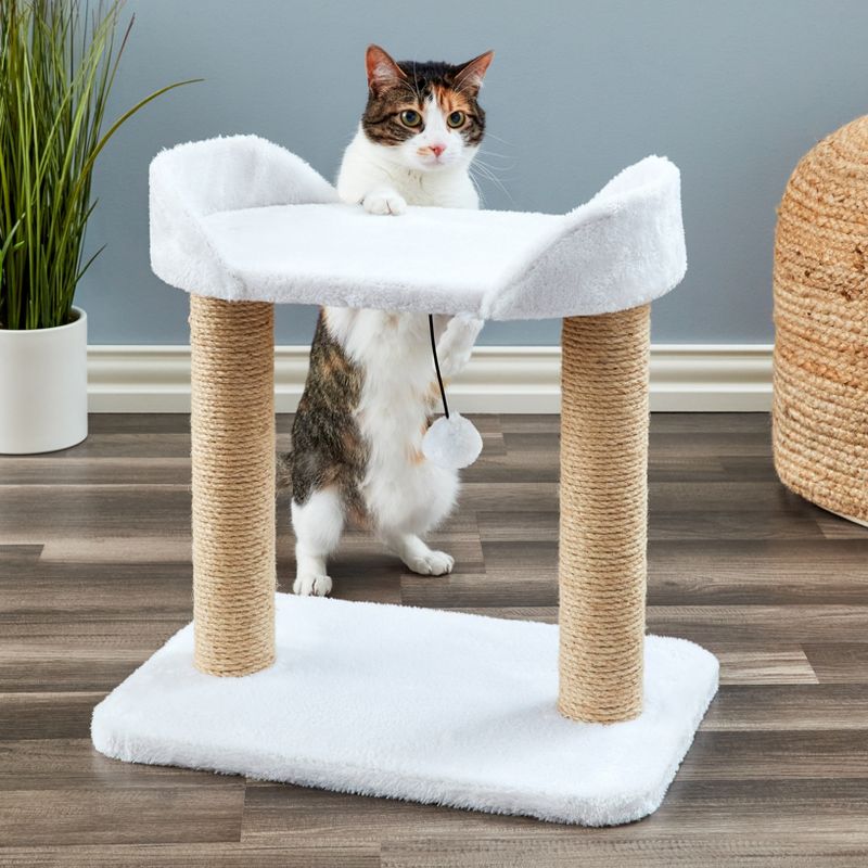 Two by Two Nashville - Ivory Scratching Post Cat Furniture - 18.5 in. Tall, 2 of 14