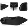 Perphy Women's Pointed Toe V Shape Stiletto Heel Ankle Booties - 3 of 4
