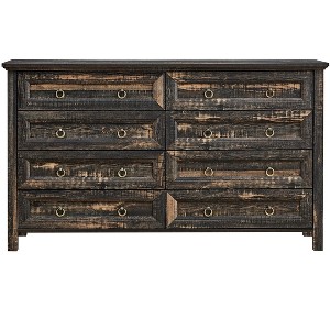 NicBex Farmhouse 8 Drawers Dresser Wood Rustic Wide Chset of Drawers Closet Organizers and Storage for Bedroom, Living Room, Hallway - 1 of 4