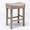 NicBex Set of 2 Bar Stools for Kitchen Island,PU Leather Farmhouse Counter Bar Stools,Bar Chairs for Dining Rooms,Kitchens Islands,Black/Brown/Gray - 4 of 4