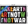 Trends International Erin Clark - Make Art Not War Framed Wall Poster Prints - 3 of 4