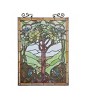 Chloe Lighting Olea Tiffany-Glass "fruits Of Life" Window Panel 18X25 - 2 of 4