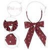 Elerevyo Women's Polka Dots Adjustable Neckwear Pre-tied Ribbon Bow Ties - 3 of 4