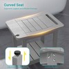 Sonkuki HIPS Waterproof Shower Benches for Inside with Shower Head Holder for Spa, Bath, Shaving Legs - 4 of 4