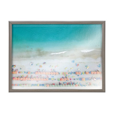 Blake Monterosso Coastal Beach Scene Framed Canvas Art