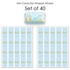 Big Dot of Happiness Baby Boy Dinosaur - Mini Candy Bar Wrapper Stickers - Baby Shower or Birthday Party Small Favors - 40 Count - 3 of 4