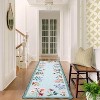 Runner Rugs - Washable Non-Slip Scalloped Low Pile Carpet Hallway Runner for Kitchen Bedside Entryway Laundry Bathroom - 4 of 4