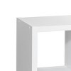 GlasFlength Utility Storage Cabinets Modular Cube Storage Organizer Simple Design for Living Room Office Bedroom, White, 29.92"*15.35"*57.52" - 3 of 4