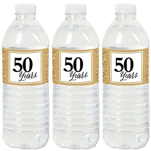 Big Dot of Happiness We Still Do - 50th Wedding Anniversary - Anniversary Party Water Bottle Sticker Labels - Set of 20 - 1 of 4