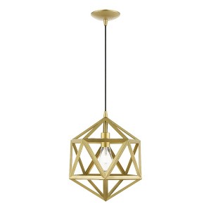 Livex Lighting Ashland 1 - Light Pendant in  Soft Gold - 1 of 2