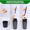 2PC Tall Round Tapered Planter, Indoor/Outdoor Self Watering Pots, Large Flower Pot Outdoor with Built-in Drainage and a Water Level for Home - 4 of 4