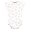 Hudson Baby Infant Girl Cotton Bodysuit, Pant and Bib Set, Daddys Little Princess - 4 of 4