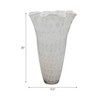 Elegant Large Glass Flower Vase for Living Room Decor - Decorative Vase Accent for Home, Bedroom Styling, and Office Decor - House Decor - 20", White - 4 of 4