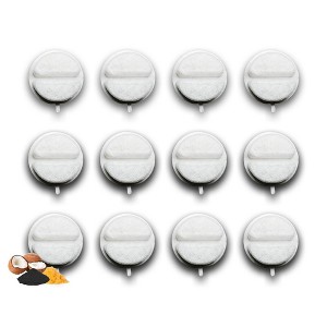 NISPIRA Triple Filtration Charcoal Water Filter for 84oz/2.5L Nugget Dog & Cat Water Fountain Dispenser 12 Pack - 1 of 4