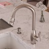 ALFI Brushed Nickel Traditional Gooseneck Pull Down Kitchen Faucet - 2 of 4