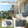Giraffe Tools Garden Retractable Mounted Hose Hangers Dark Gray - 3 of 4
