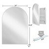 24" X 36" Recessed Bathroom Medicine Cabinets With Mirror,Arched Medicine Cabinet-Cuddlewood - 4 of 4