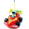 4" Cartoon RC Formula Race Car Remote Control Toy For Toddlers (Red) - 2 of 4