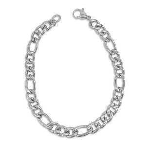 Adornia Men's Tarnish Resistant 9" 7mm Figaro Chain Bracelet - 1 of 2