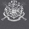 Harry Potter Men's White Hogwarts Emblem Short Sleeve Graphic Cotton T-Shirt - 2 of 3