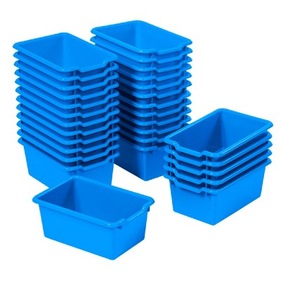 4 Compartment Detachable, Stackable, and Portion Controlled Food & Powder Storage Containers by BariatricPal (blue-teal)