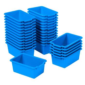 Educator Direct Scoop Front Multipurpose Storage Bins, Cubby Compatible, 30-Piece
