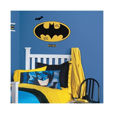 Batman Logo Dry Erase Peel and Stick Giant Wall Decal - RoomMates