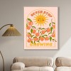 Art Remedy Sun Peaches Bees Never Stop Retro Summer Drinks Art Prints Framed - 2 of 4