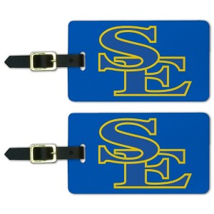 Southeastern Oklahoma State University Primary Logo Luggage ID Tags Suitcase CarryOn Cards  Set of 2 - 1 of 4