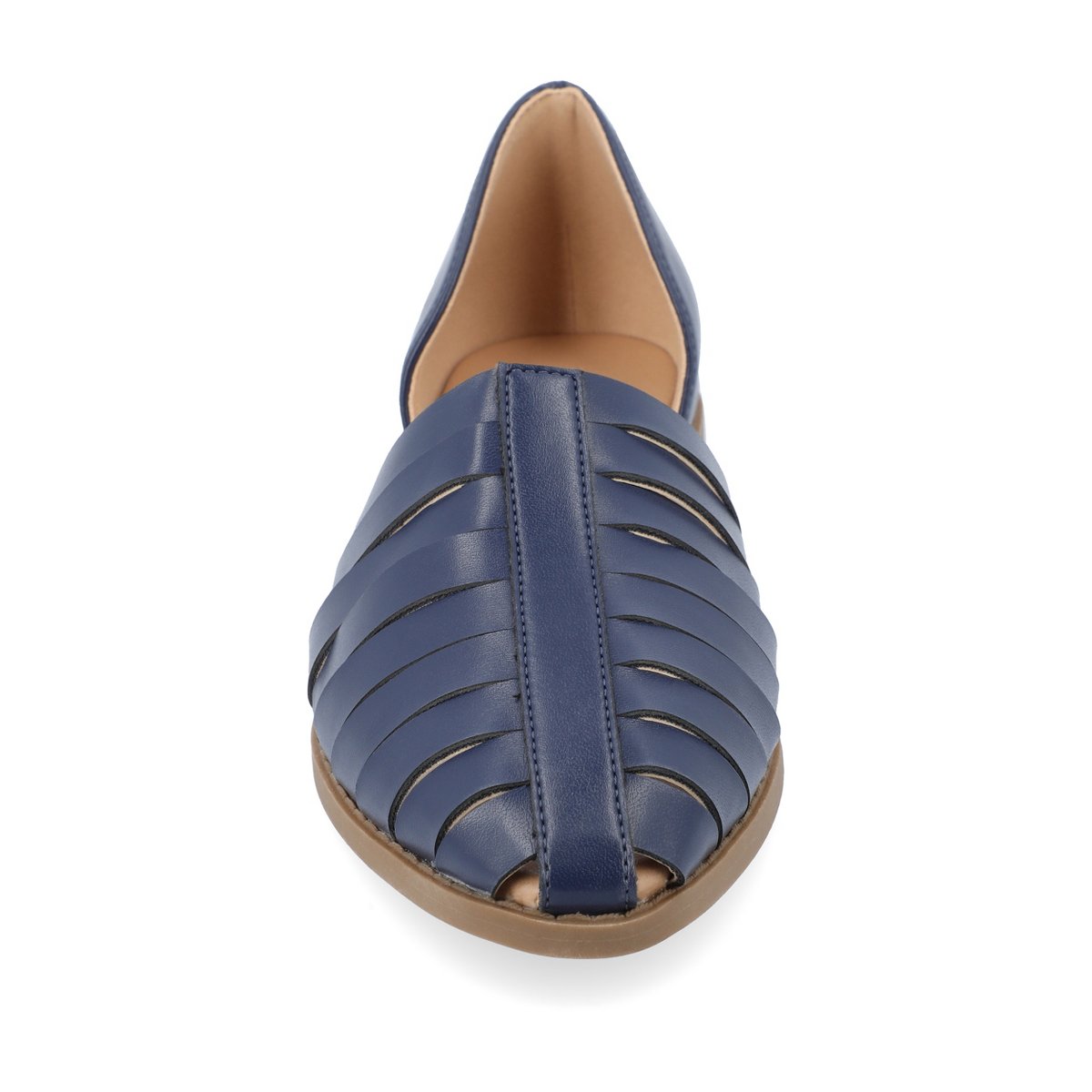 Обувь Journee Collection Women's Anyah Ankle Cuff Slip On Almond Toe Flats Blue 8 — фото 6