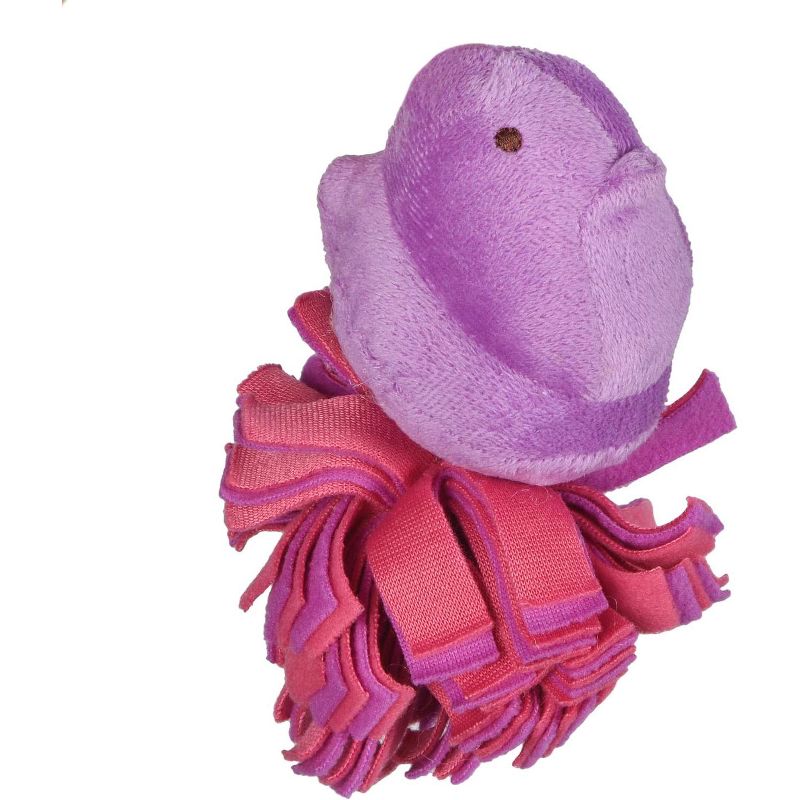 Peeps for Pets Plush Purple and Pink Purple Chick Fleece Bottom Dog Toy, 1 of 2