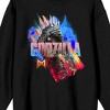 Godzilla x Kong: The New Empire Godzilla In Smoke Crew Neck Long Sleeve Black Adult Sweatshirt - 2 of 3