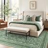 Abynow Medallion Diamond Faded Rustic Indoor Area Rug - 3 of 4