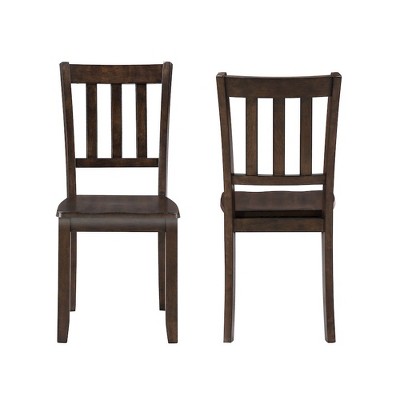 New Classic Furniture,Stellan Wood Dining Chair (Set of 2), Black Cherry