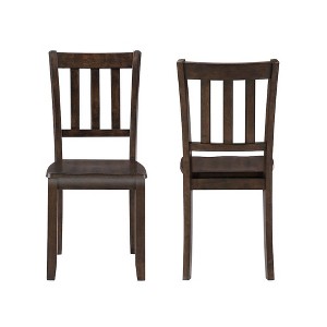 New Classic Furniture,Stellan Wood Dining Chair (Set of 2), Black Cherry - 1 of 4