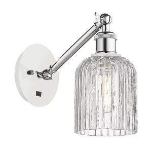 Bridal Veil - 1 Light Arm Adjusts Up and Down Wall Sconce In Art Deco Style-9 Inches Tall and 5 Inches Wide - 1 of 1
