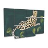Trademark Fine Art Alicia Longley  Lethargic Leopard I 3 Piece Panel Set Art - 2 of 3