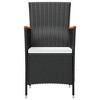 vidaXL Outdoor Furniture Set Black - 4 of 4
