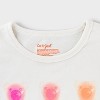 Toddler Girls' 2pk Adaptive Short Sleeve Graphic T-Shirt - Cat & Jack™ Cream/Gentle Pink - 3 of 3