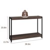 2-Tier Console Table, 39.5 Inch Sofa Table With Shelf, Narrow Entryway Table Thin Sofa Table, Side Table, Display Table for Hallway, Foyer - 2 of 4